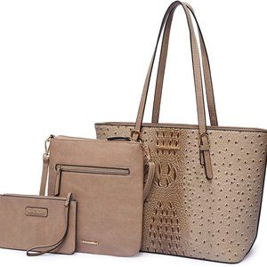 New Montana West Purses and Handbags for Women 3PCS Tote Purse and Walle…